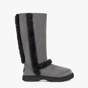 Ugg Sunburst Tall Klassiska Stövlar Dam Grå/Svarta (312658EYL)